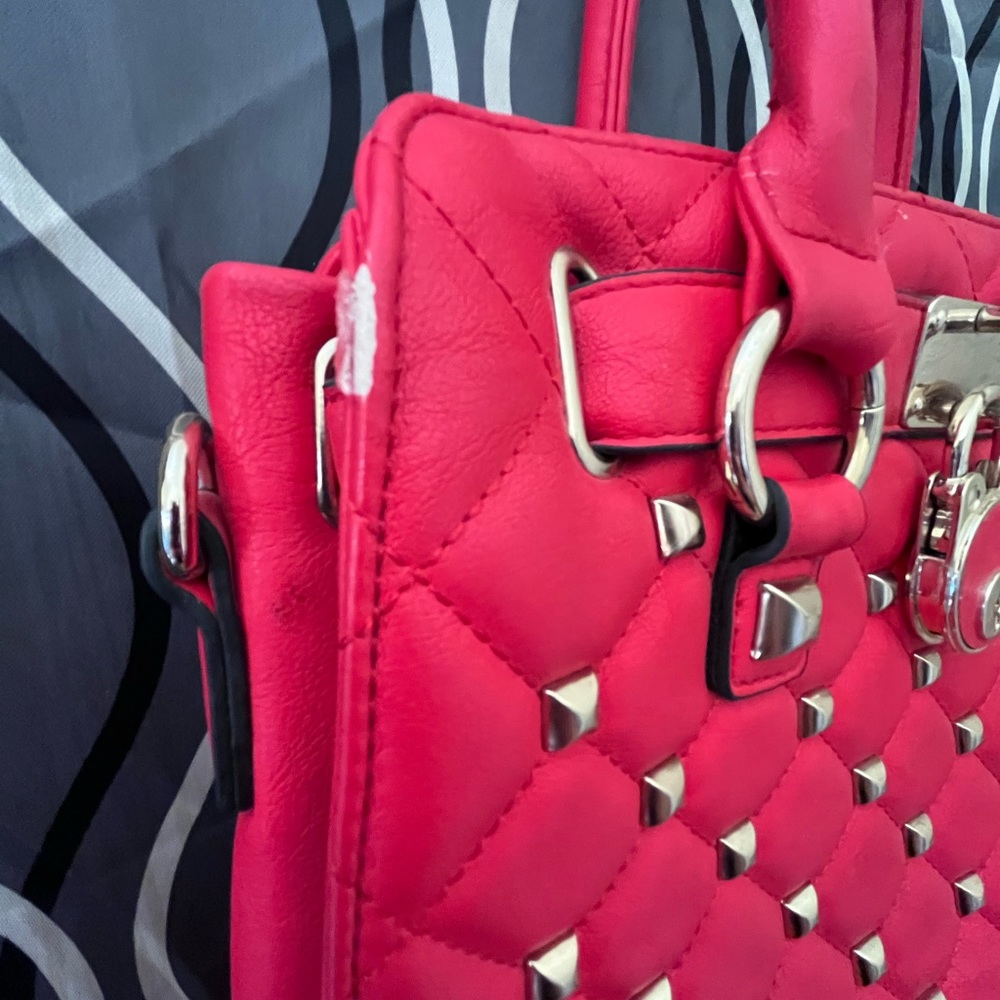 Quilted Studded Handbag - Picture 2 of 2